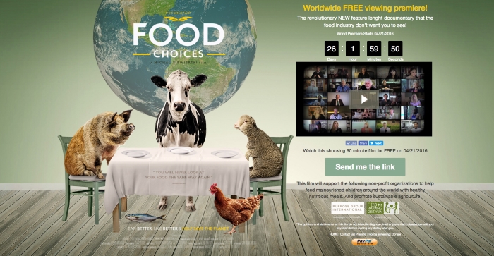 Cartaz do documentário Food Choices