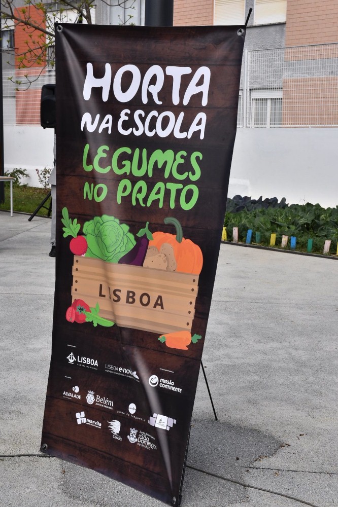 Banner do Hortas na Escola... Legumes no Prato