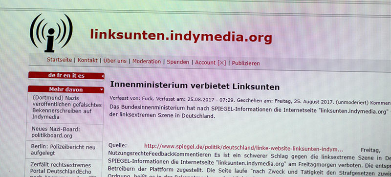 Site Linksunten.indymedia