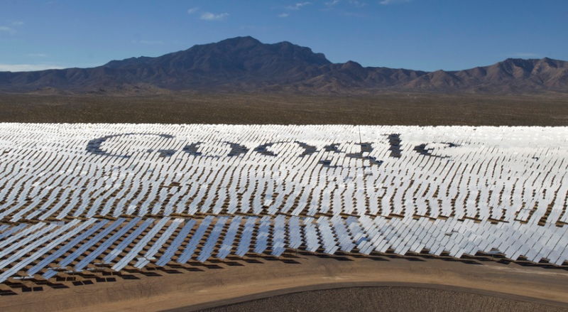 Painéis solares da Google